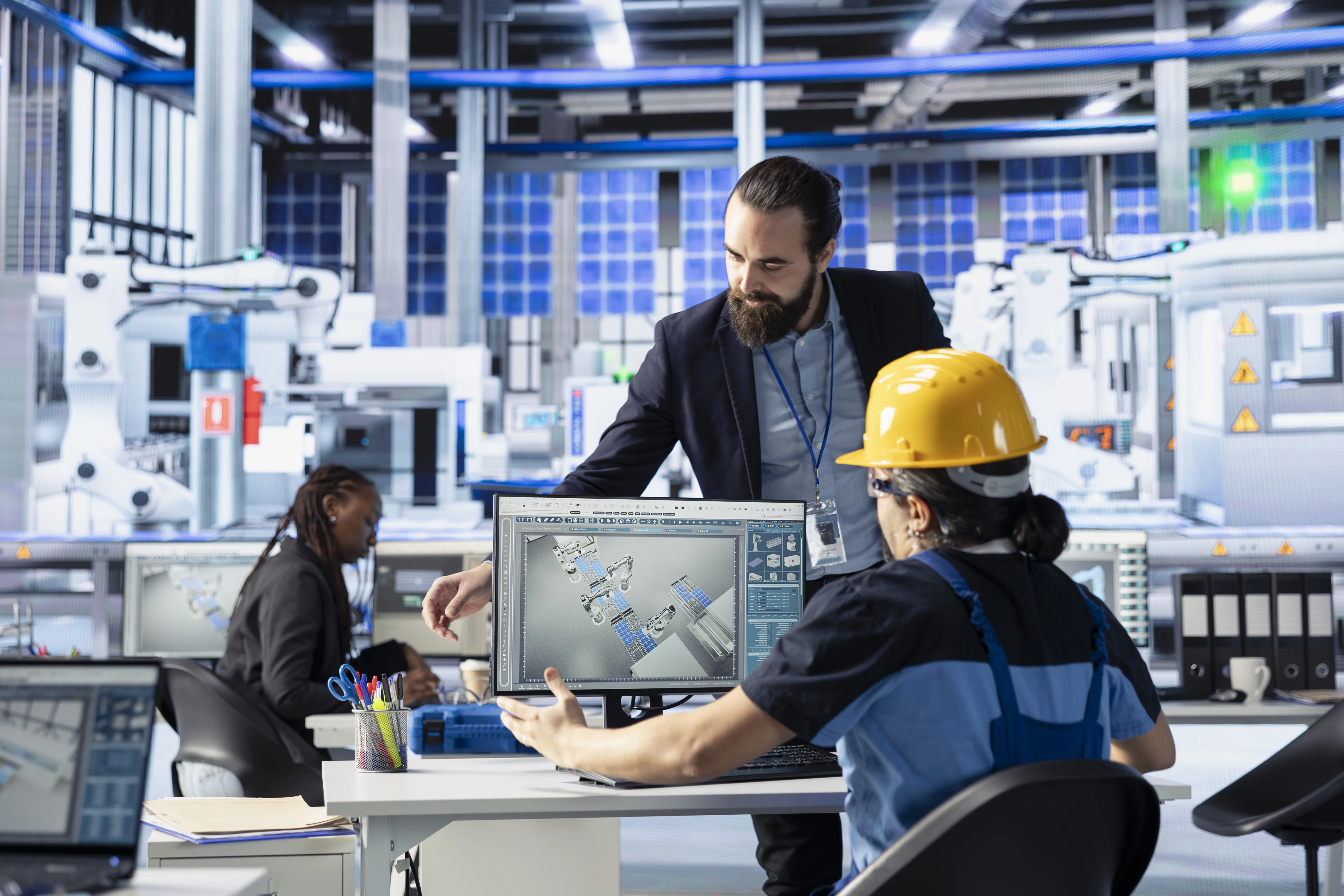 Industrial automation background